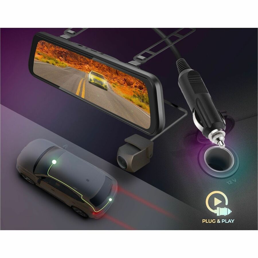 GekoGear Orbit D400 4K Rearview Mirror Dash Cam with 1080P Backup Cam GekoGear Orbit D400 4K Rearview Mirror Dash Cam with 1080P Backup Cam